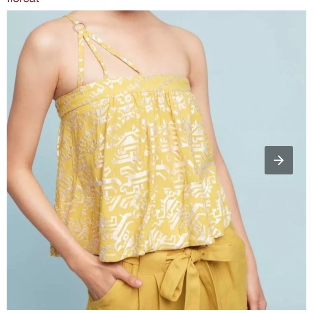 Anthropology one shoulder top!
